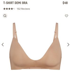Skims T shirt Demi Bra